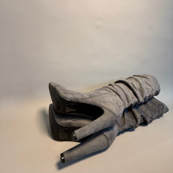 Charlotte Russe Wink Below Knee Suede Boots Sz8 - Picture 4 of 8